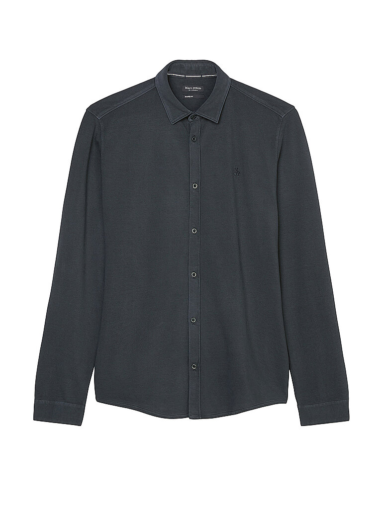 MARC O'POLO Jerseyhemd grau | M
